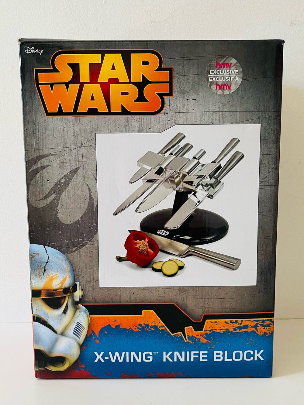 Star Wars X-Wing Knife Block - Stainless Steel Knives NIB